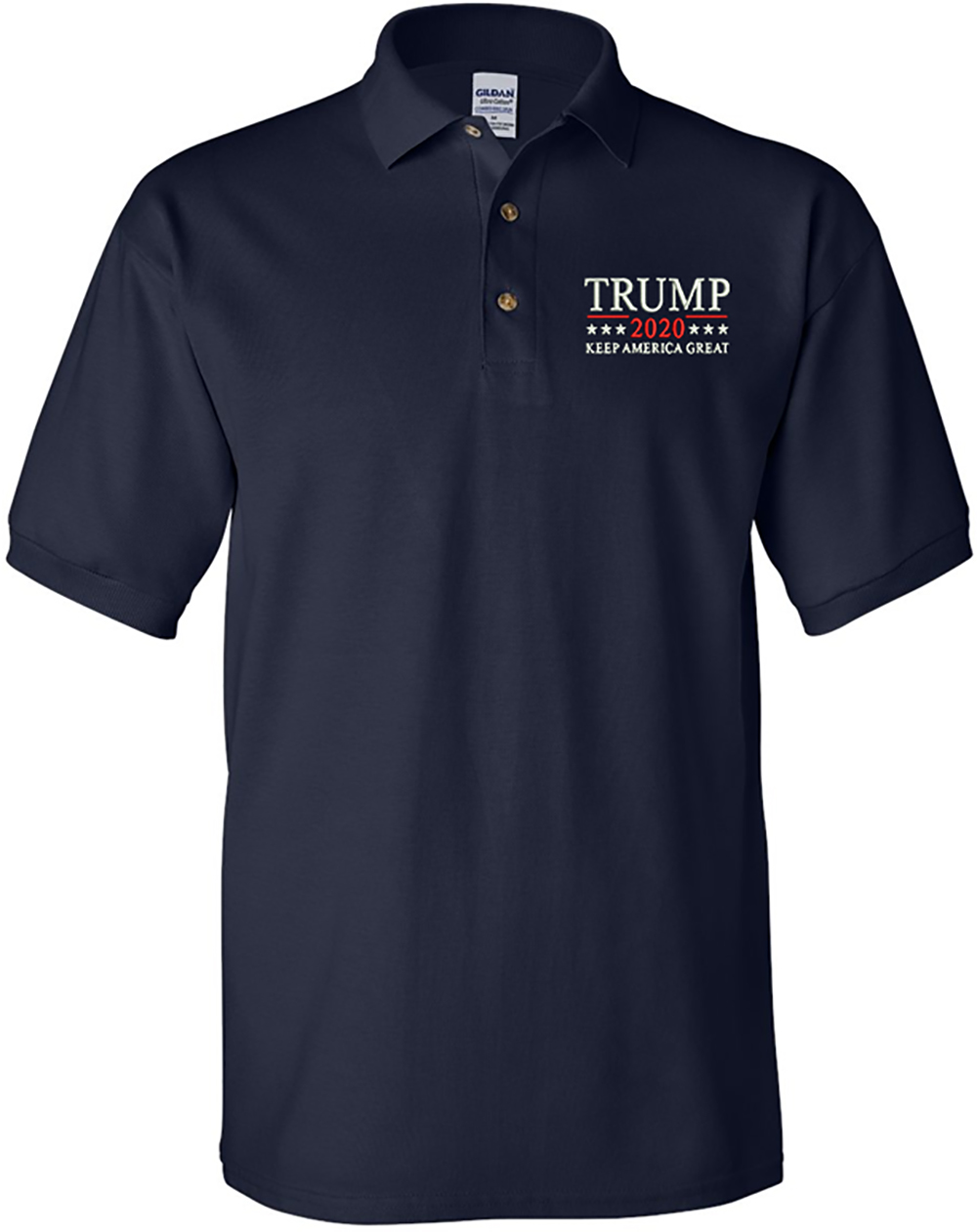 Trump 2020 Keep America Great Polo Ultra Cotton Pique 3800 Navy XL Walmart