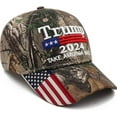 thumbnail image 1 of Trump 2024 45-47 Hat MAGA Hat Donald Trump Merchandise Make America Great Again Slogan with USA Flag Adjustable Baseball Cap, 1 of 5