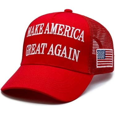 Trump 2024 45-47 MAGA Hat Donald Trump Make America Great Again Slogan with USA Flag Adjustable Baseball Cap Mesh Snap Back
