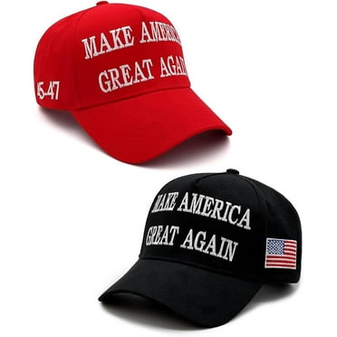 Trump 2024 45-47 MAGA Hat Make America Great Again Donald Trump Slogan with USA Flag Baseball Cap