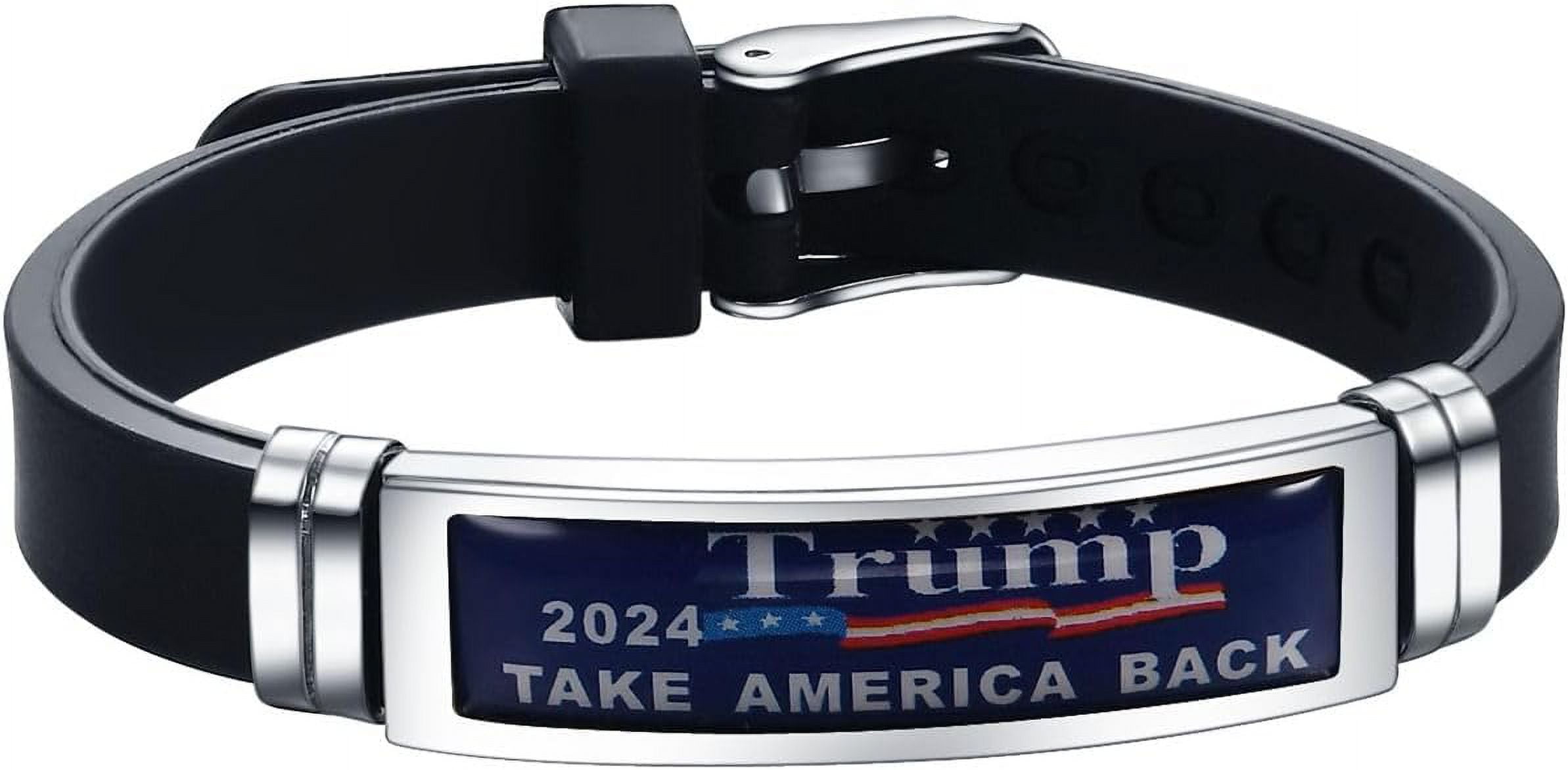 Trump 2024 Bracelets Take America Back Donald Trump Stainless Steel