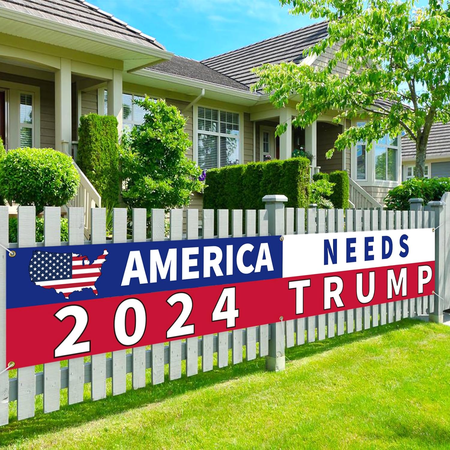 Trump 2024 Flag 120"" x 20"" Take America Back Banner Donald Trump 2024