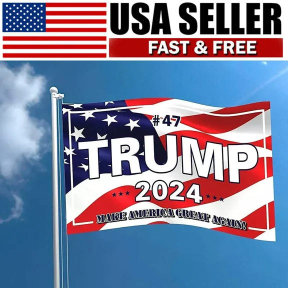 Trump 2024 Flag 3X5 Feet Make America Great Again Flag Banner
