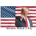 Trump 2025 Flag 3x5 Double Sided Outdoor 3 Ply Donald Trump Flags