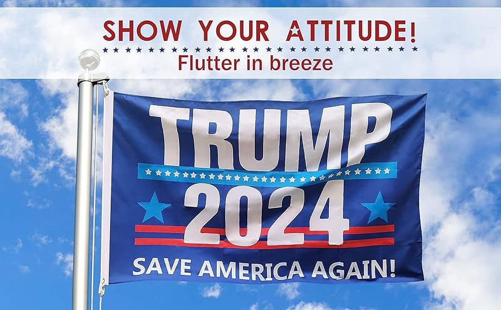 Trump 2024 Flag 3x5 FT Outdoor Flag. Donald Trump Flag for 2024
