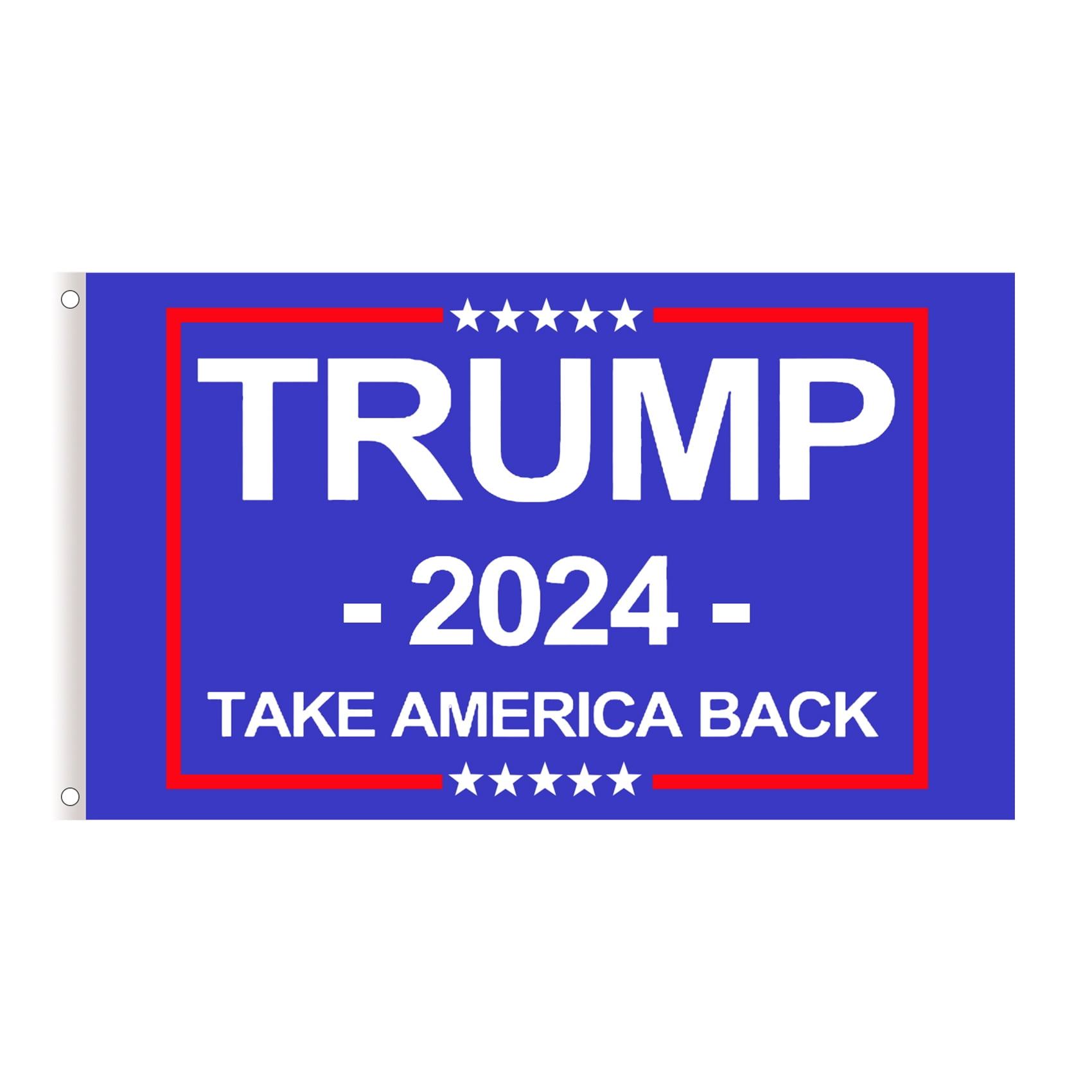 Trump 2024 Flag 3x5 Outdoor Double Sided 3 Ply Donald Trump Take America Back Blue Flags