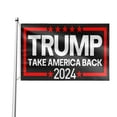 Trump 2024 Flag, 4x6 Feet Trump Flag 2024 Take American Back, Trump