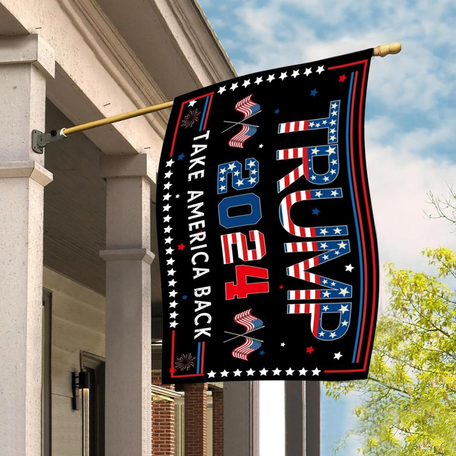 Trump 2025 Flag, Trump Election Rally Flag Wall Decor, Home Patio Lawn