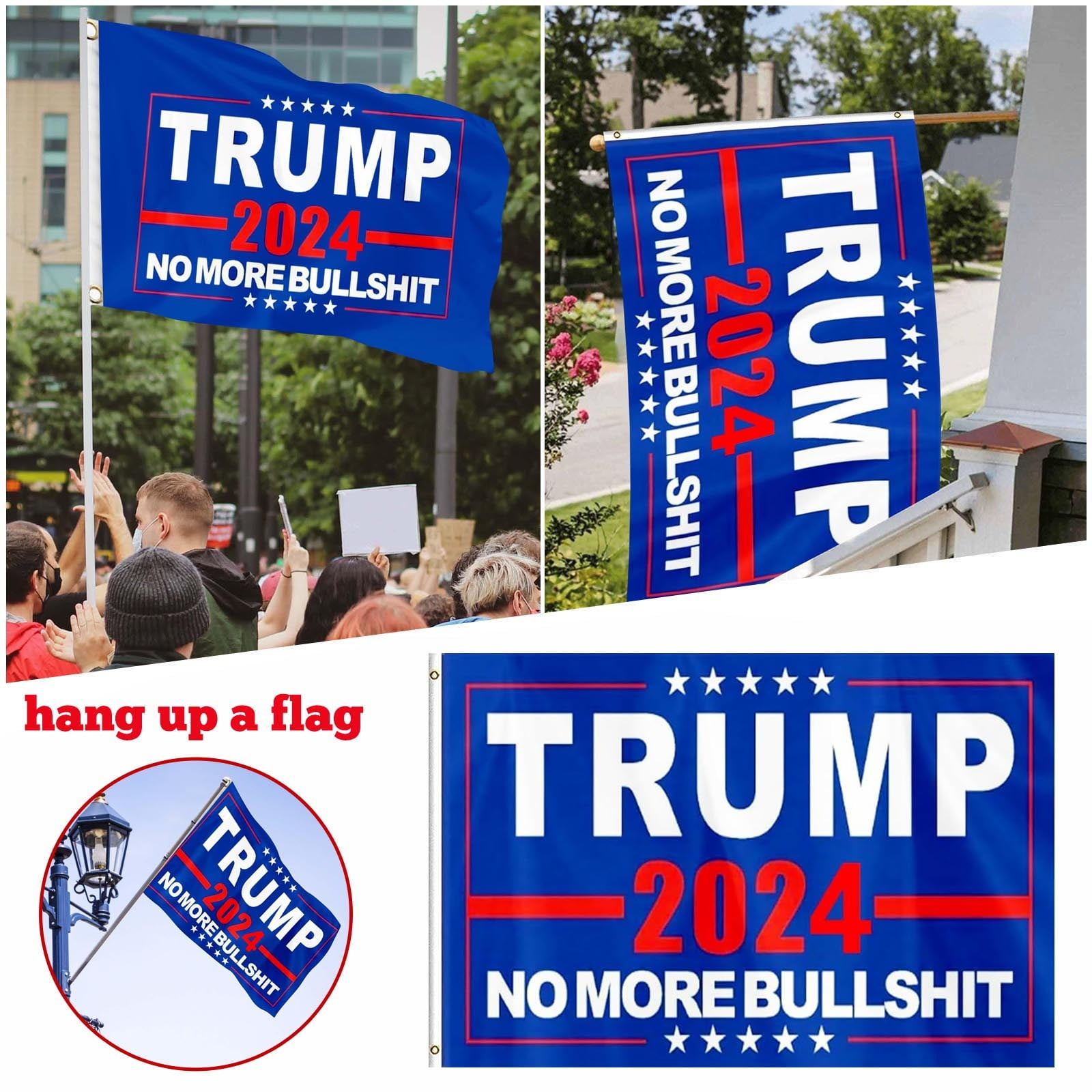 Trump 2024 Flag President Trump Flag Take America Back Banner Indoor