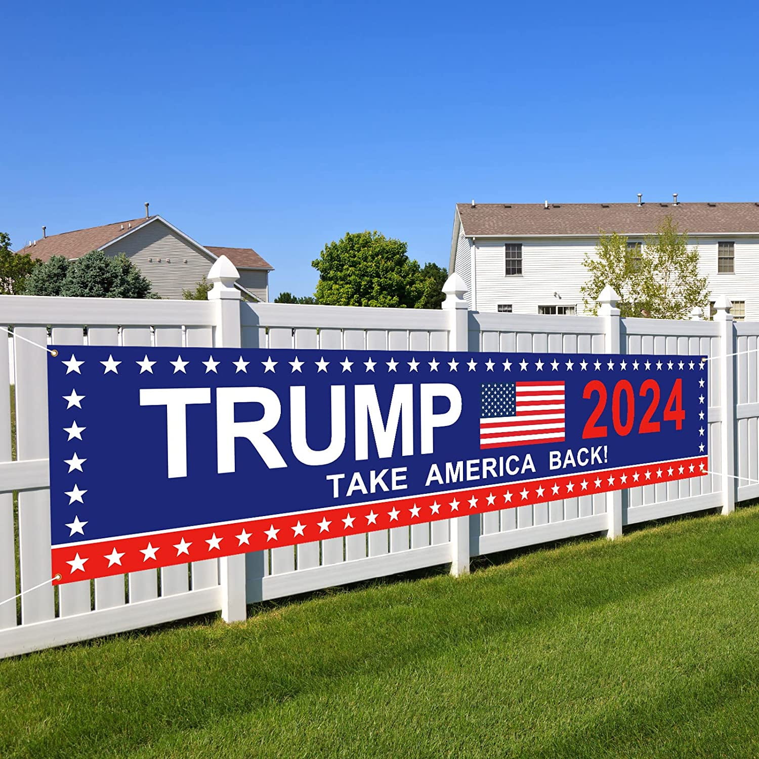 Trump 2024 Flag Take America Back Banner Donald Trump 2024 Sign Banner