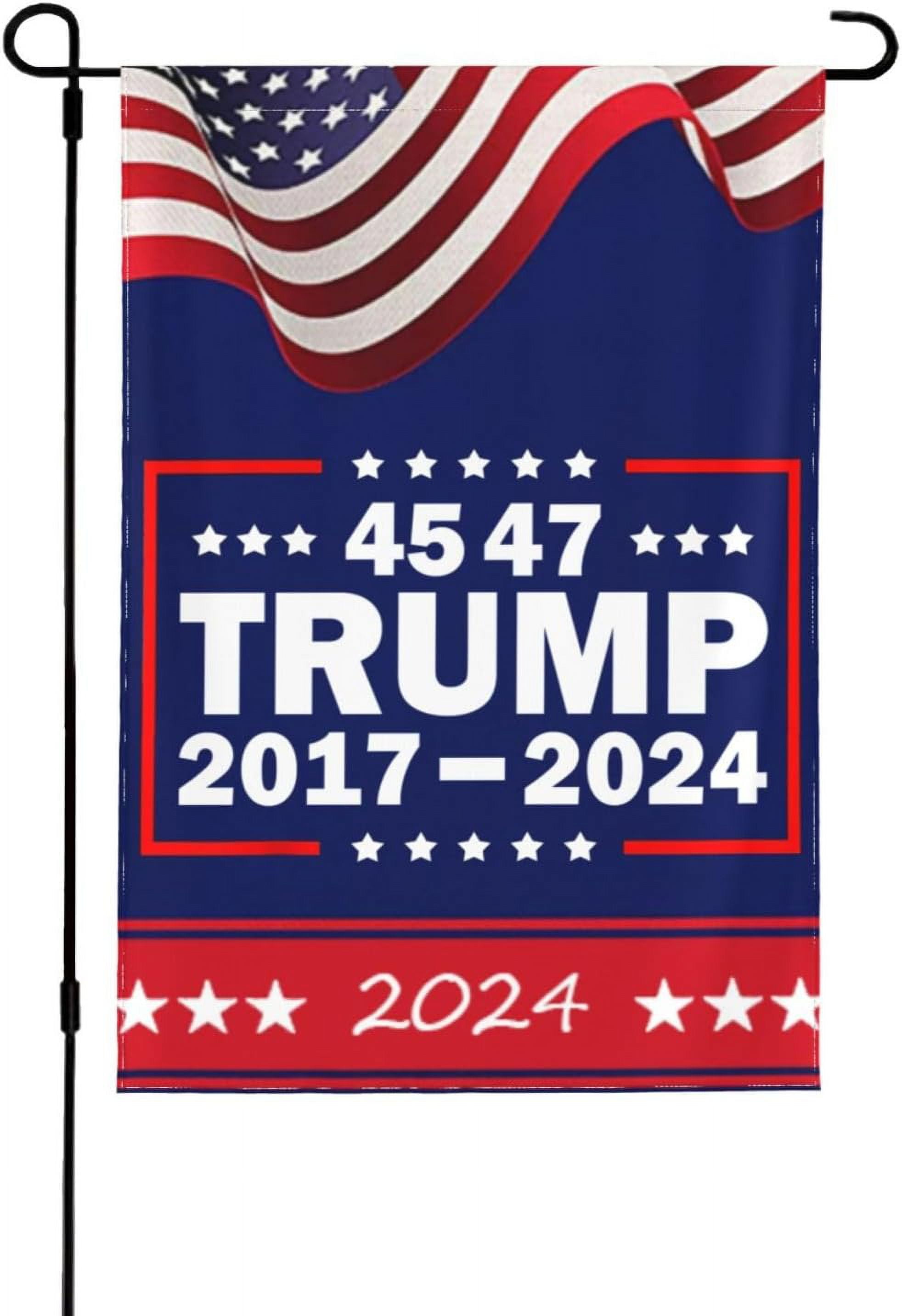 Trump 2024 12x18 Double-Sided Car Flag – Rough Tex Knit Nylon – SouthBeach