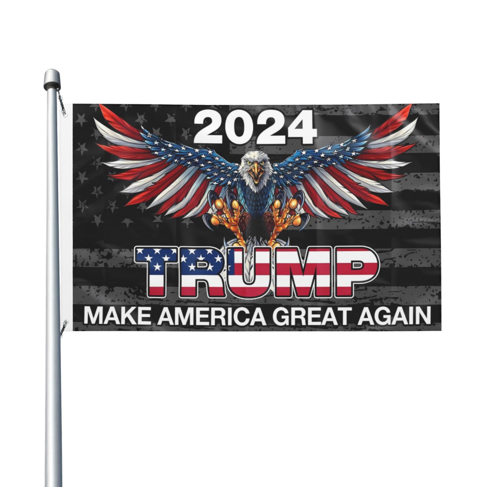 Trump Vance 2024 Make America Great Agagn！ Flag Double Sided Aesthetic