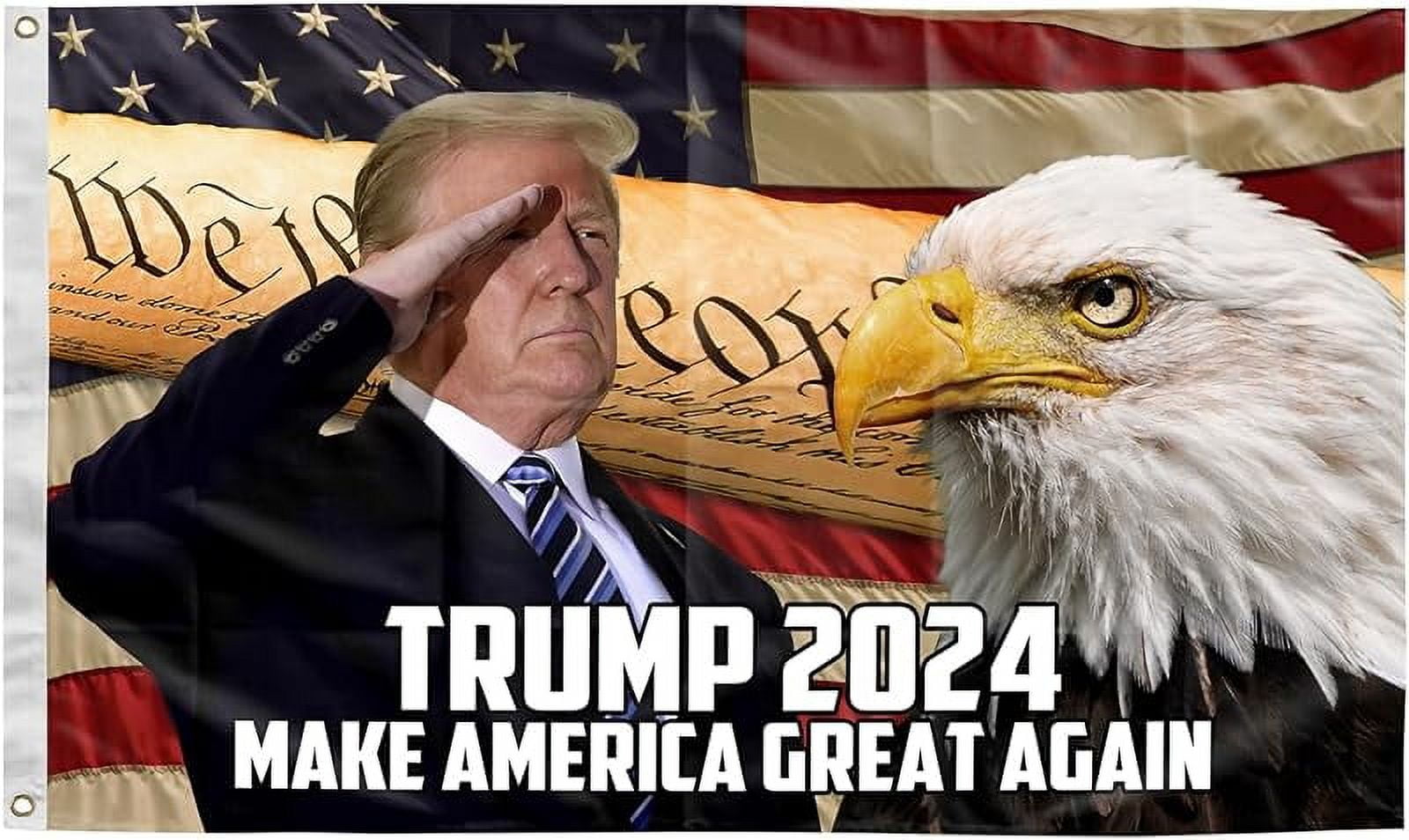 Trump 2024 Flag, Trump 3x5 FT Flag Make America Great Again Banner with