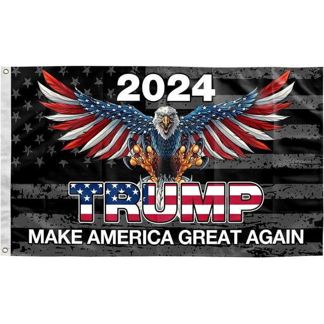 Trump 2024 Flag,Trump 4x6 ft Flag Make America Great Again Banner with