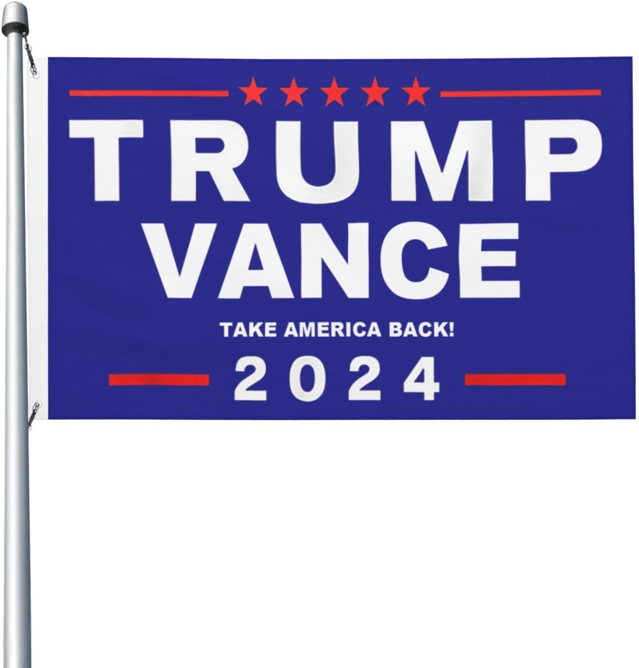 Trump 2024 Flag Trump Vance 2024 Take America Back! Flag For Room Guys