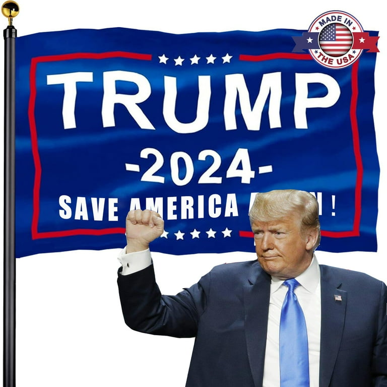 Bandiera Decorativa God Bless America Bandiera 'Thank You Trump God Bless America' 3x5 Piedi - In Tessuto Poliestere 100D, Stampata, Per Mostrare Il Tuo Sostegno Bandiera Trump 3x5 Piedi - Foto 6