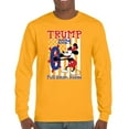 Trump 2024 Full Steam Ahead Long Sleeve Tshirt Steamboat Willie MAGA