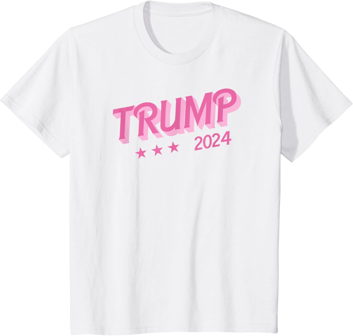 Trump 2024 - Funny Donald Trump Pink Bubble Letters T-Shirt - Walmart.com