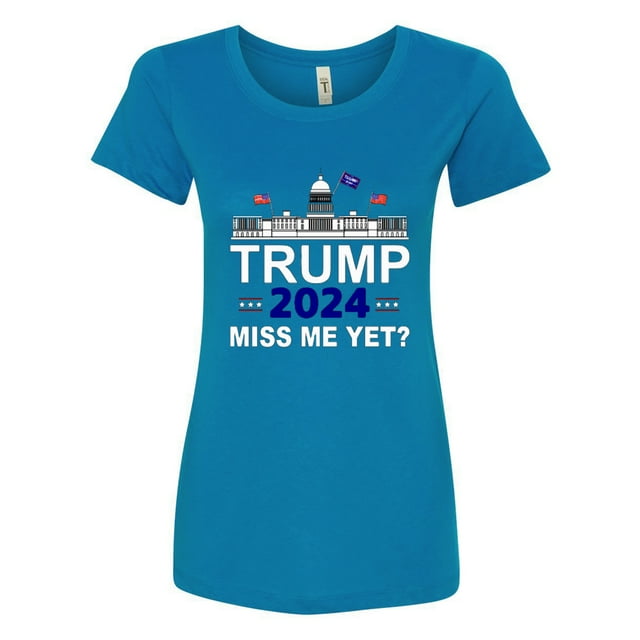 Trump 2024 Graphic Womens T-shirts Fit, Turquoise, 2XL