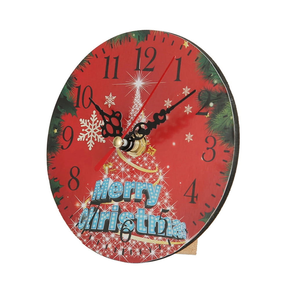 Trump 2024 HQ Silent Sweep Christmas Clock Bell Desk Creative Digital