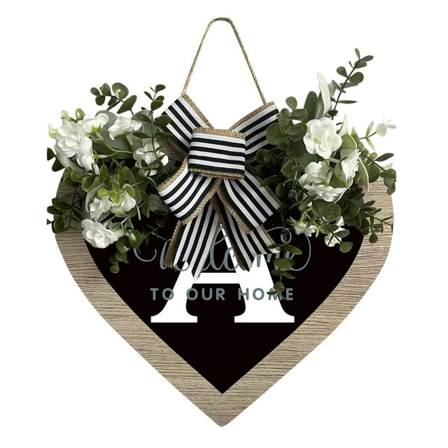 Trump 2024 HQ Unique A Z Last Name Year Round Front Door Wreath With