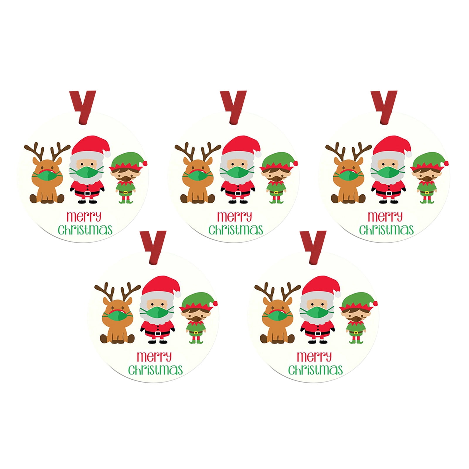 Trump 2024 HQ Wearing Mask Ornaments,2024 Badly,But Merry Christmas