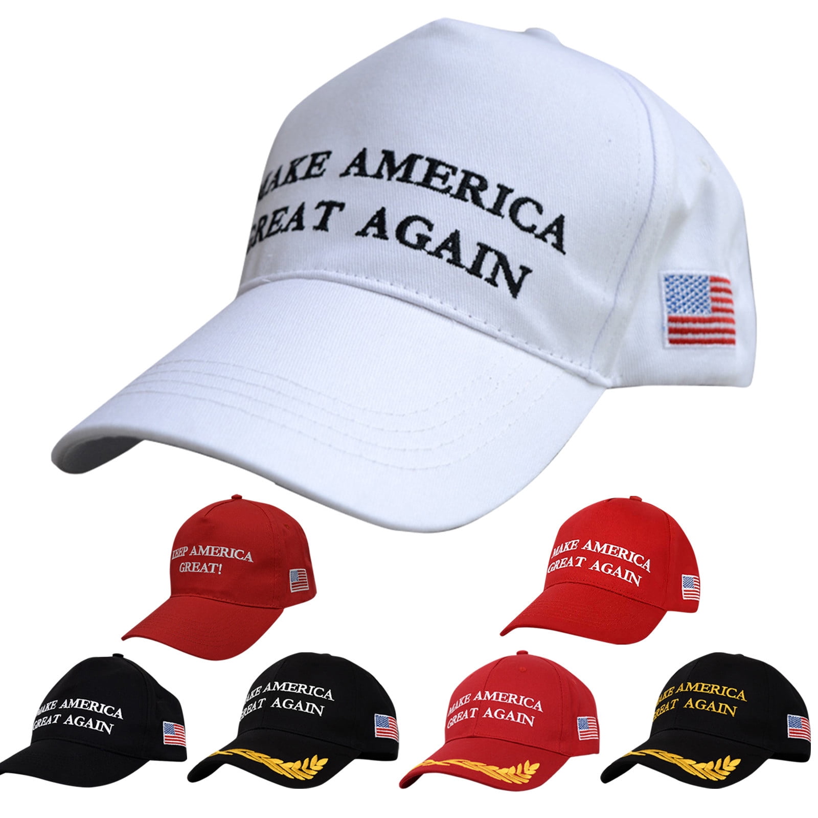Cappello Trump 2024 MAGA Keep America Great, Berretto Baseball Unisex Ricamato, Regolabile, Cotone E Poliestere
