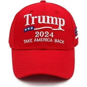 GENERIC Trump 2024 Hat Donald Trump Hat 2024 MAGA Keep America Great Hat Camo USA Embroidered Adjustable Baseball Cap