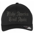 thumbnail image 1 of Trump 2024 Hat Gothic Dark MAGA Flex Fit or Adjustable Hat with SIDE FLAG Trump Supporters Republican Trump Vance Trump Merchandise, 1 of 4