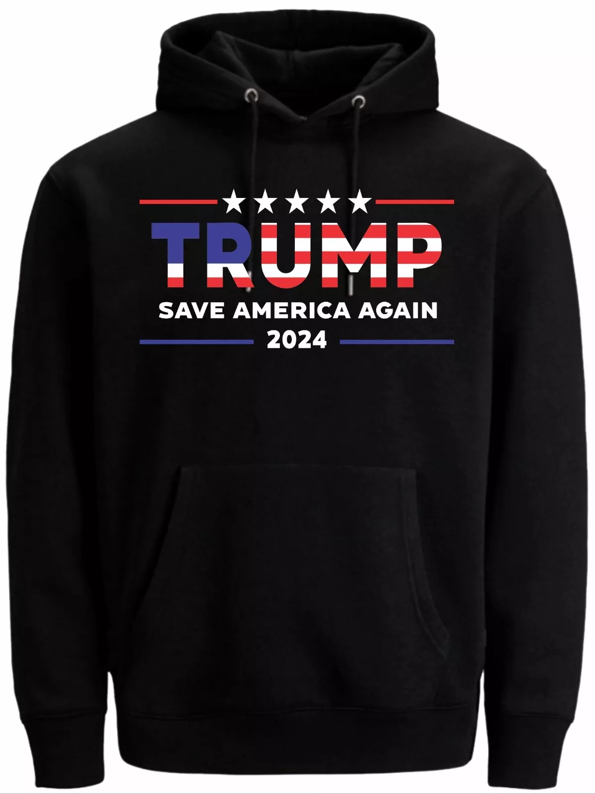 Trump 2024 Hood Save America again American Flag US Elections Top