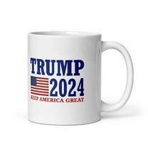 Trump 2024 Keep America Great Coffee Tea Ceramic Mug Office Work Cup Gift 11 oz