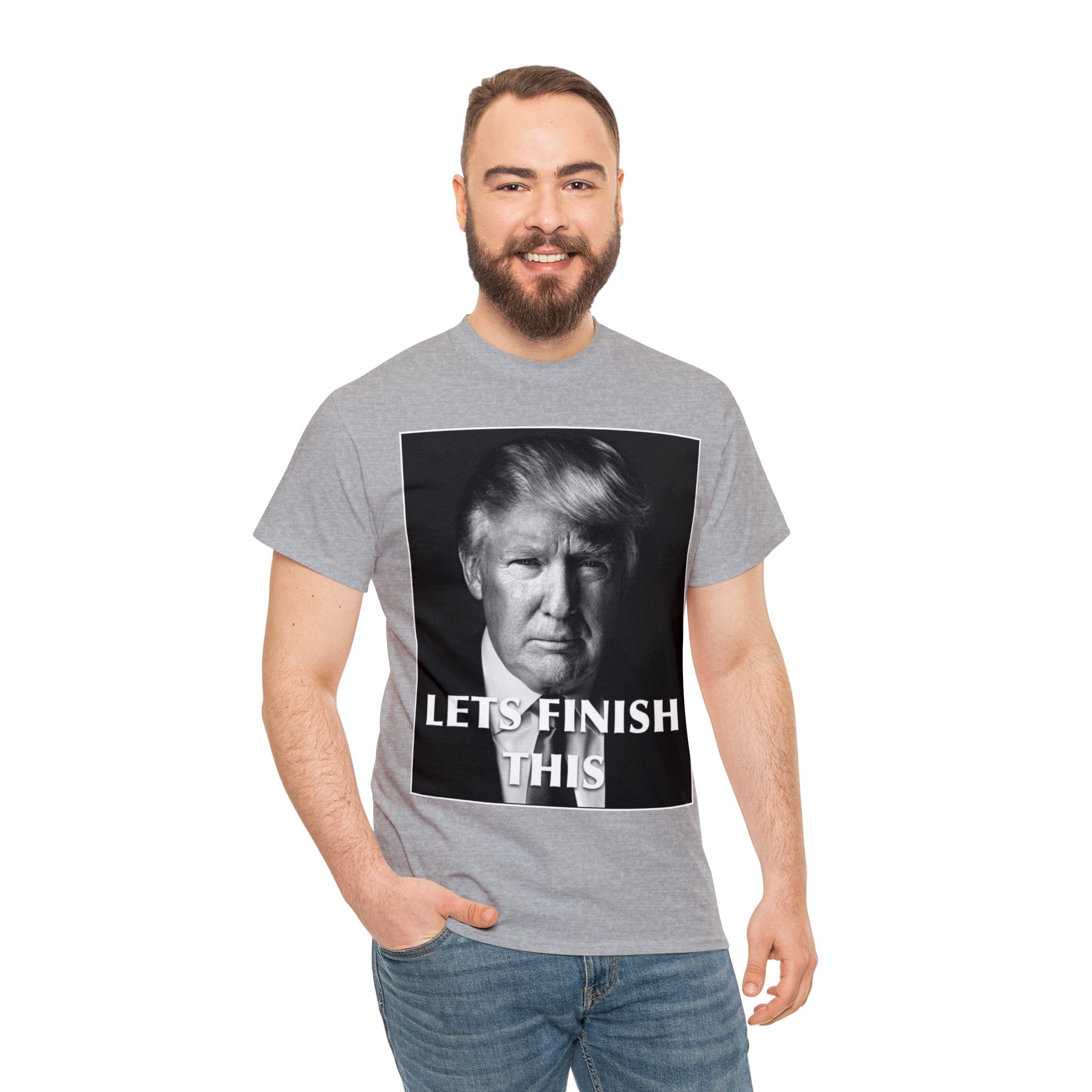 Trump 2024 Let's Finish This short Sleeve Tee - Walmart.com