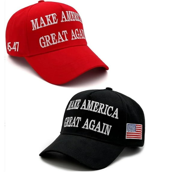 Trump 2024 MAGA Hat Make America Great Again Donald Trump Slogan with USA Flag Cap Trump Merchandise Gift for Women Men