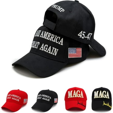 Trump 2024 MAGA Hat Make America Great Again Donald Trump Slogan with USA Flag Cap Trump Merchandise Gift for Women Men
