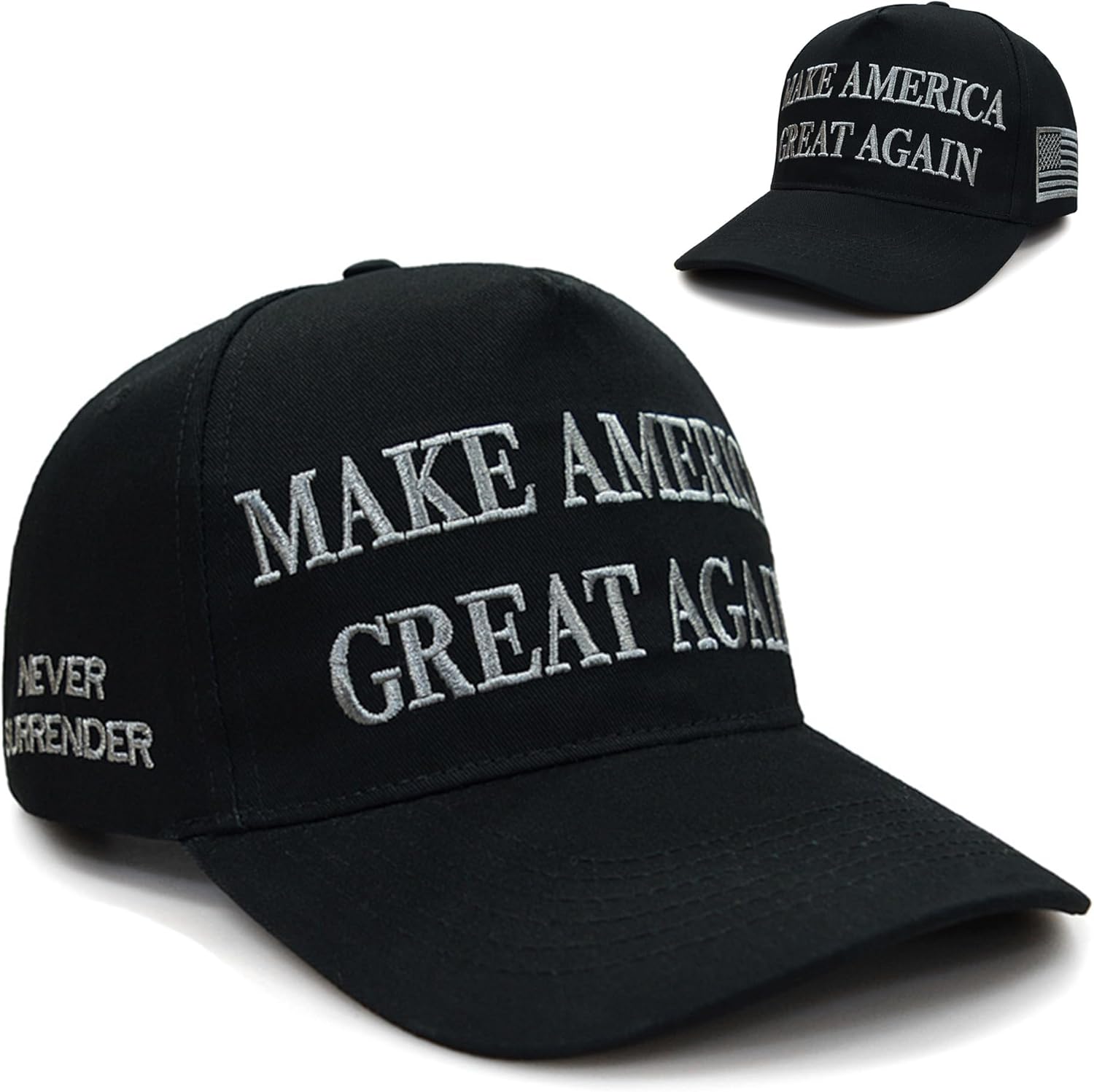Cappello Trump 2024 'Keep America Great' - Baseball Cap In Cotone E Poliestere, Slogan Donald Trump Ricamato