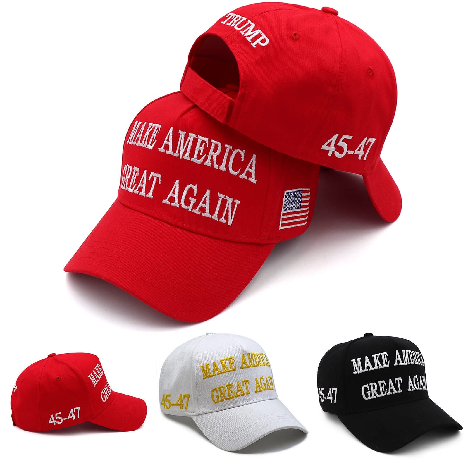 Official Trump 2024 MAGA Hat – Red & White, Make America Great Again, USA Made 2 thumbnail image