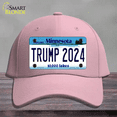 thumbnail image 1 of Trump 2024 Minnesota Novelty License Plate Hat Cotton Pink, 1 of 1