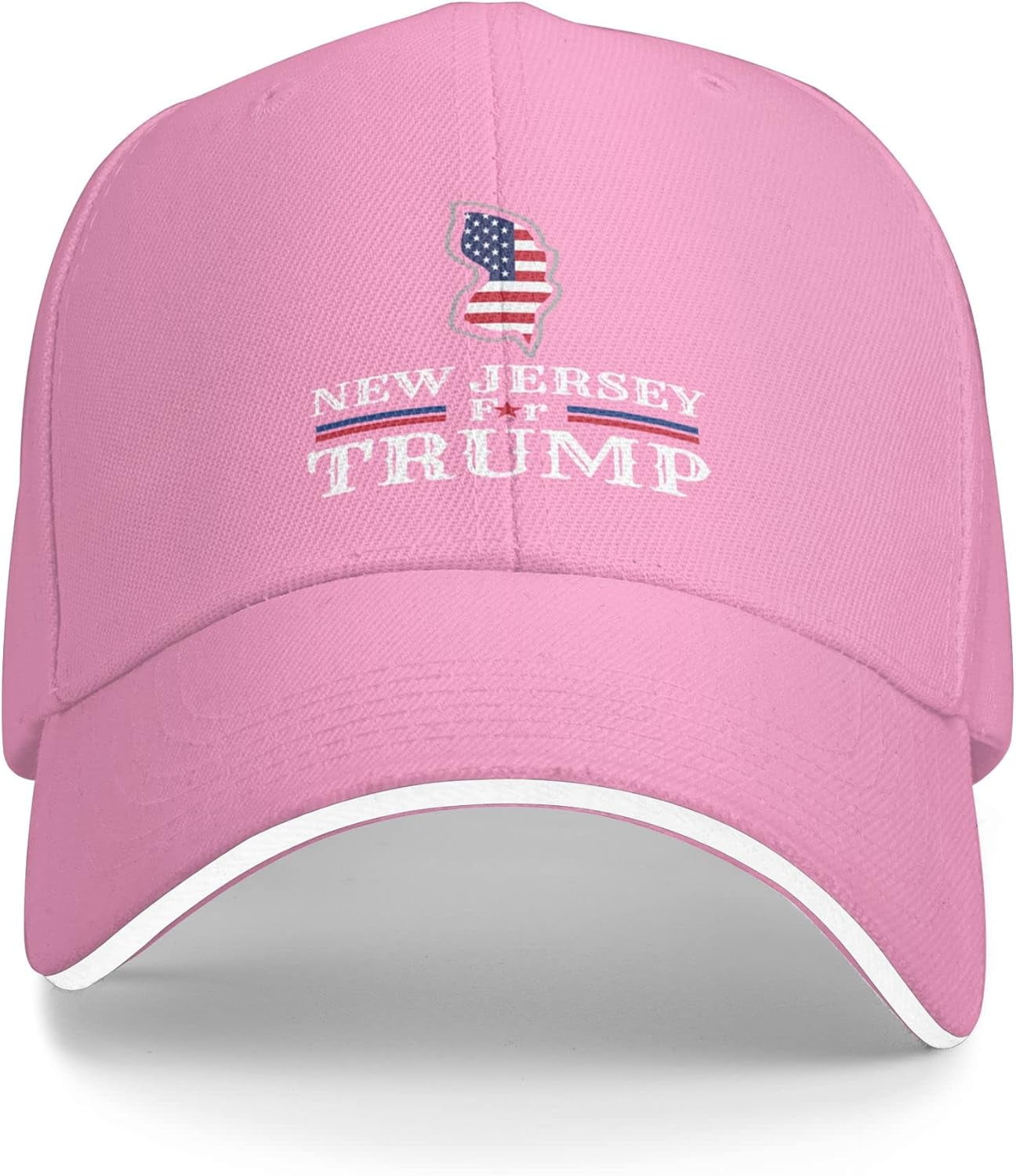 Trump 2024 New Jersey State Map New Jersey State for Trump Hat Baseball