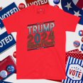 thumbnail image 1 of Trump 2024 Presidential Election T-Shirt – Patriotic Red, White & Black Design for Supporters- L (Red), 1 of 2