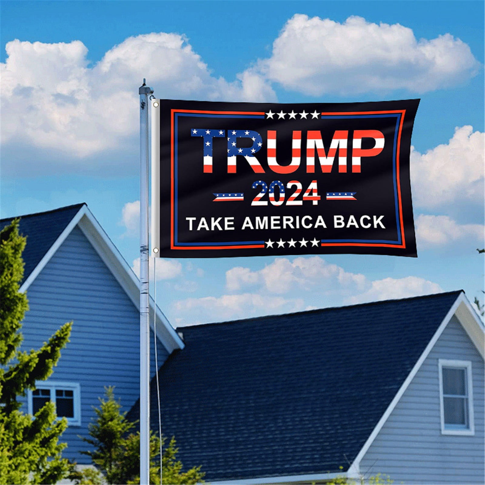 Trump 2024 Save America Again Flag 3X5 Double Sided 3Ply Donald Trump Won Flag Banner For 2024