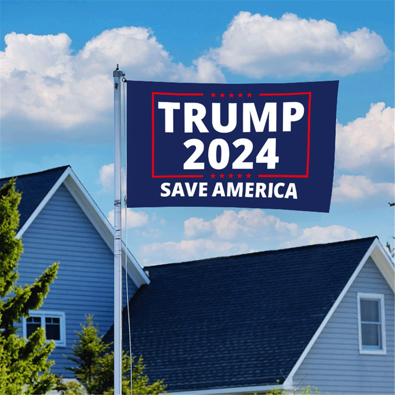 Trump 2024 Save America Again Flag 3X5 Double Sided 3Ply Donald Trump