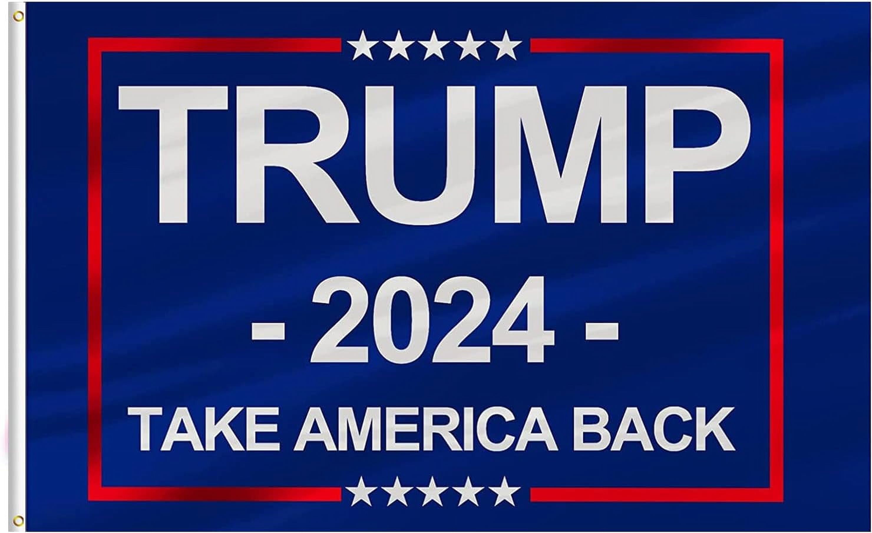 Trump 2024 Save America Again Flag 4x6ft Donald Trump Won Flag Banner