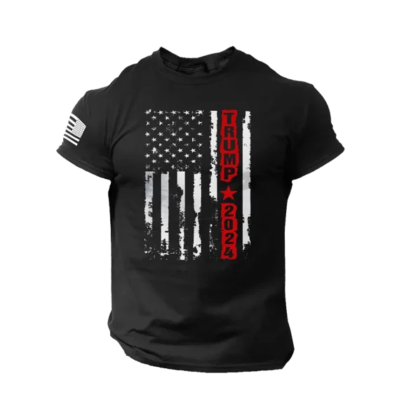 Trump 2024 T-shirt American Flag MAGA Shirts