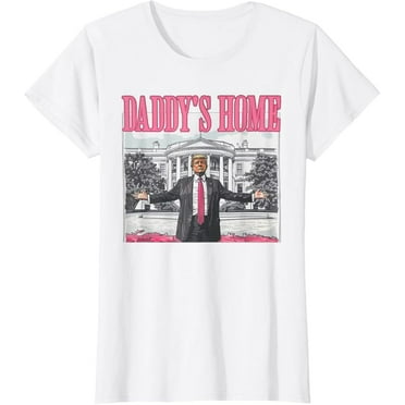 Trump 2024 Take America Back Daddy's Home Trump Pink 2024 T-Shirt