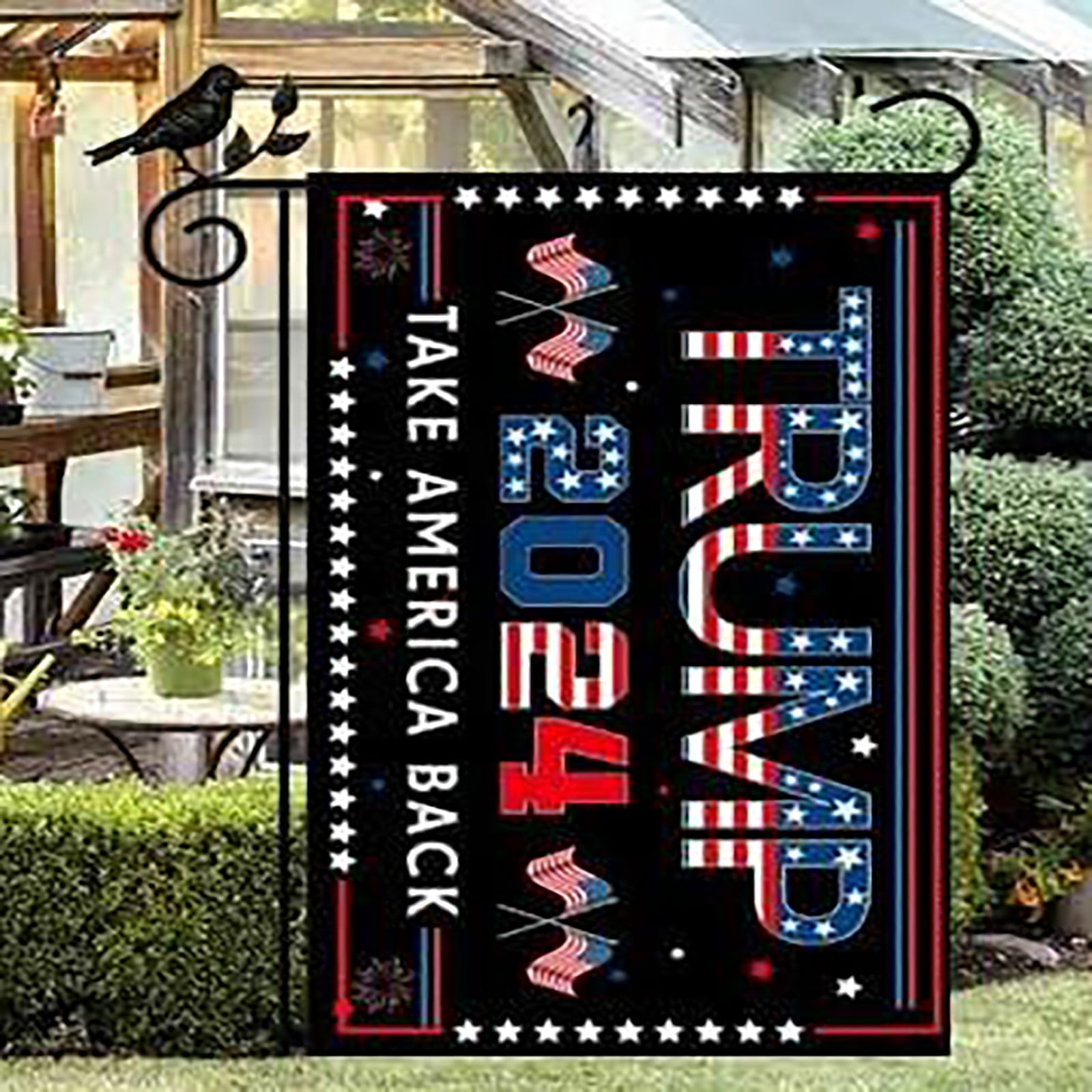 Trump 2024 "Take Back America" Flag 17.7x11.8 Inch Polyester Fabric