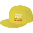 Trump 2024 Trump Retribution 2024 Flat Brim Sun Hat Baseball Cap for