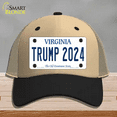 thumbnail image 1 of Trump 2024 Virginia Novelty License Plate Hat Mesh Khaki|Black, 1 of 1