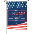 Trump 2024 We Saved America Outdoor Flag One SizeRetro Garden Flags