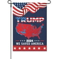 Trump 2024 We Saved America Yard Flag One Size Double SidedHilarious