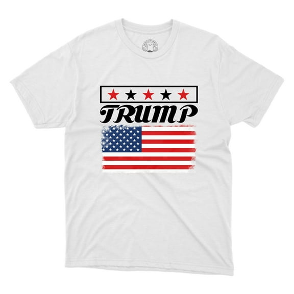 Trump 2024 With USA Vintage Flag T-Shirt Vote For Trump Printed Unisex T-Shirt